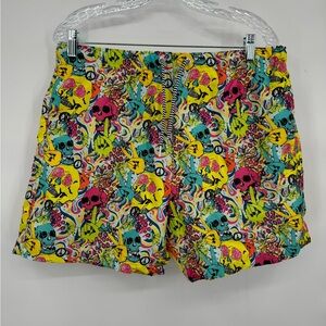 Boardies Skull Grillz Shorts NWT men's size XL‎ Vibrant Colors